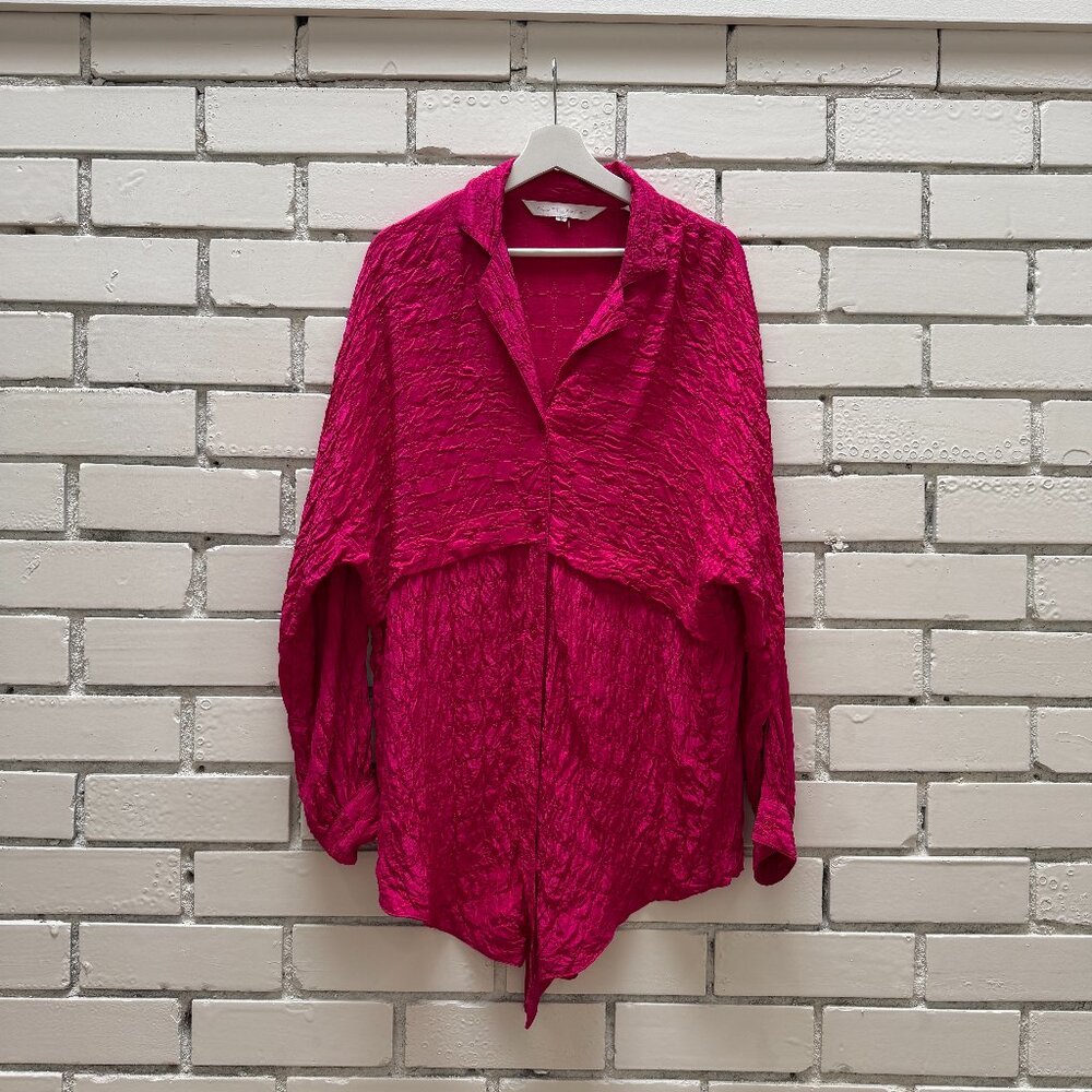 80s/90s Scott Sport Dolman Sleeve Silk Blouse